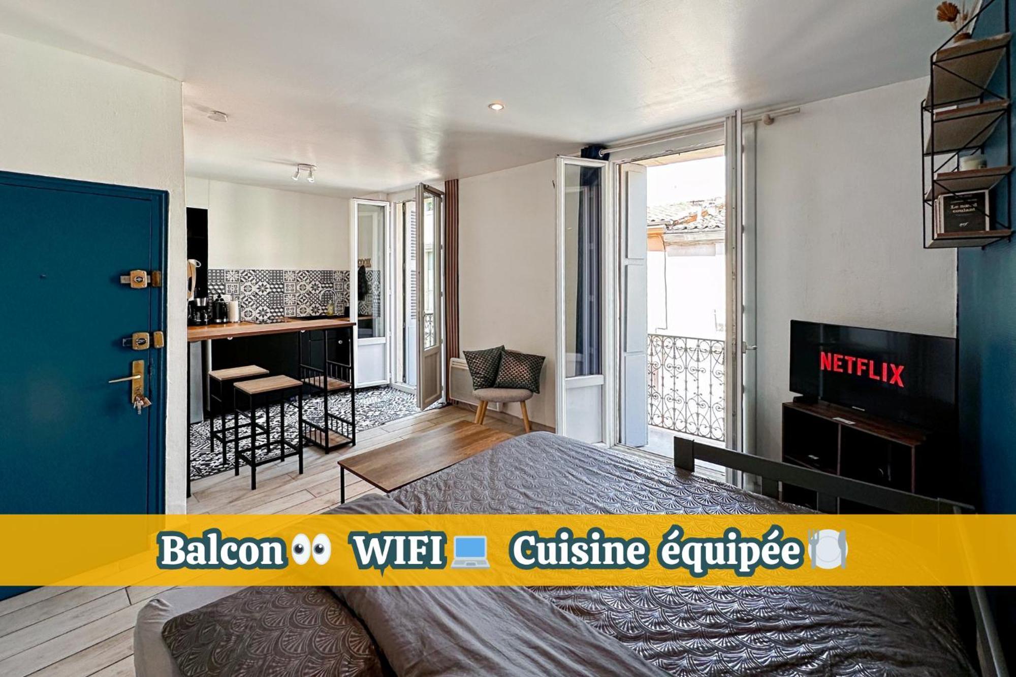 Appartement Entier Cosy Avec Balcon - Centre Montpellier Zewnętrze zdjęcie